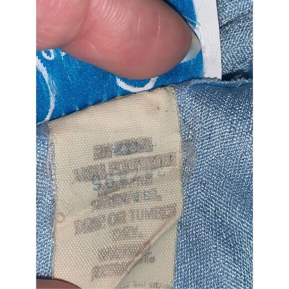 Vintage 70’s Powder Blue Chiffon Dress Small USA - Picture 14 of 14